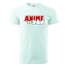 Anime nápis červený