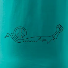 Pěst a symbol míru