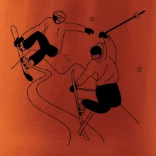 Lyžovaní - kresleny obrázek