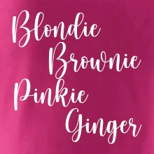 Párové mikiny - Nejlepší kámošky - barva vlasů (Velký nápis a vaše jména na rukávu)