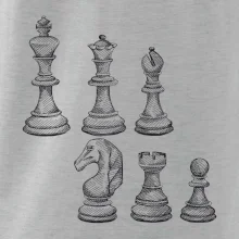 Šachové figurky kreslené