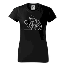 Fitness muž jedním tahem