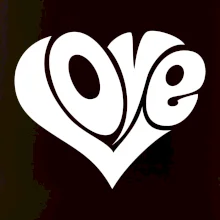 Love nápis jednoduchý