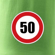 Dopravní značka - omezení rychlosti 50