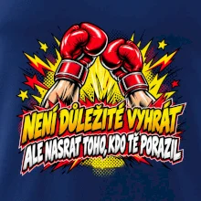 Není důležité vyhrát - komiksové červené boxerské rukavice