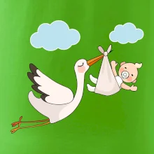 Čáp čekáme miminko - neutrální