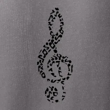 Houslový klíč z not