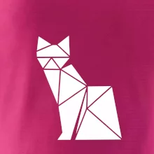 Origami kočka z boku