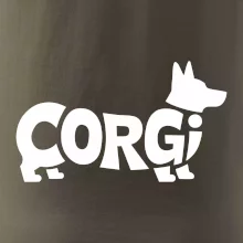 Corgi nápis v těle