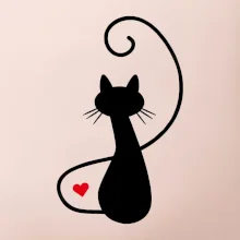 Zamilovaná kočka zpředu