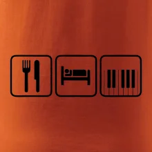 Eat sleep piano v řadě