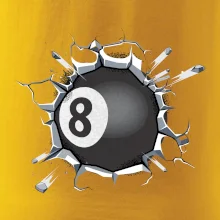 Kulečníková koule v triku