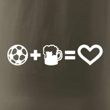Míč, pivo, srdce