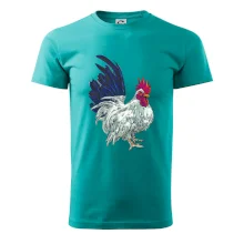 Kohout kreslený bílý