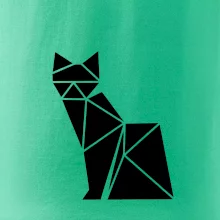 Origami kočka z boku