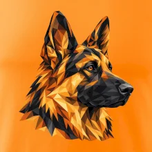 Německý ovčák - geometrická hlava