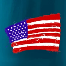 Americká vlajka ohnutá