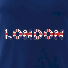 Nápis London vlajka Nápis London vlajka