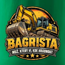 Bagrista muž který ví kde hrábnout