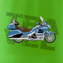 Cestovní motorka Amerika modrá