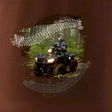 ATV čtyřkolka v lese