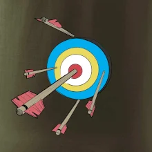 Šípy v barevném terči