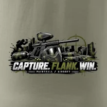 Taktika capture flank win paintball