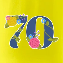Květinové číslo kreslené - 70