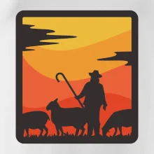 Pastevec ovcí - čtverec