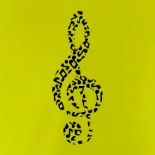 Houslový klíč z not