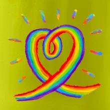 Srdce pride duha kreslená