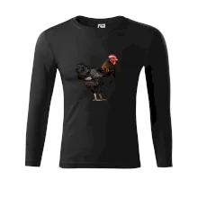 Slepice z boku černá fotka Slepice z boku černá fotka