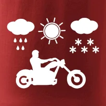 Motorkář za každého počasí - chopper