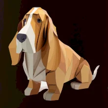 Baset slepený z papíru