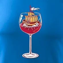 Sklenička - ve víne je pravda - červené víno (Pecka design)