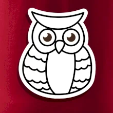 Sova kreslená na prsu