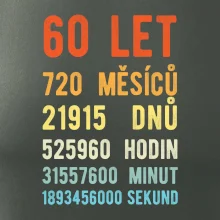 Narozeniny 60 přepočet času