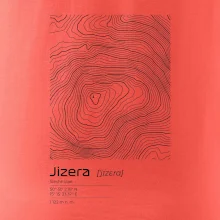 Jizera - vrstevnice v obdélníku