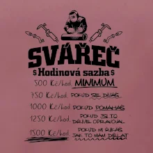 Svářeč - hodinová sazba
