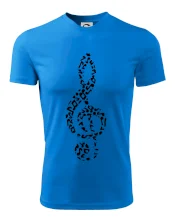 Houslový klíč z not