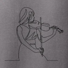 Houslistka jedním tahem