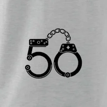 Narozeninové tričko pro policajta - pouta 50