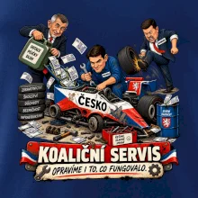 Macinka opravuje závodní auto ČESKO