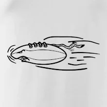 Americký fotbal letící míč