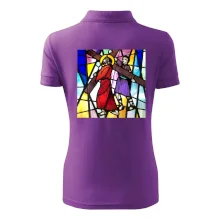 Vitráž - Ježíš a kříž