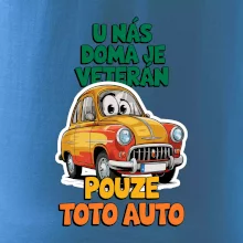 U nás doma je veterán pouze toto auto barevný nápis