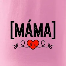 Nápis máma a srdce