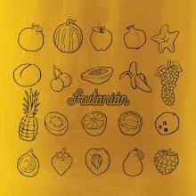 Frutarián ovoce ve čtverci