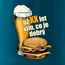 Pivo a burger vím co je dobrý