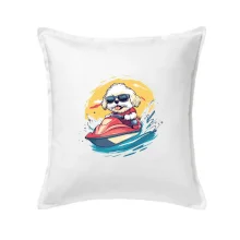 Lhasa Apso na vodním skútru